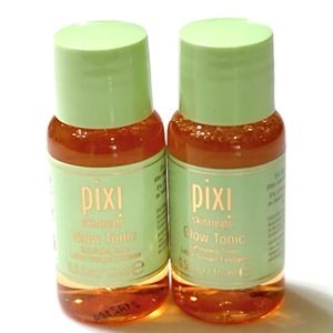 NEW Pixi Glow Tonic Exfoliating Liquid Bundle Lot of 2 15mL each mini bottles